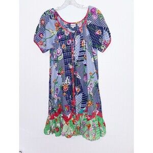 Adrift Cotton Colorful Shift Dress Size Medium